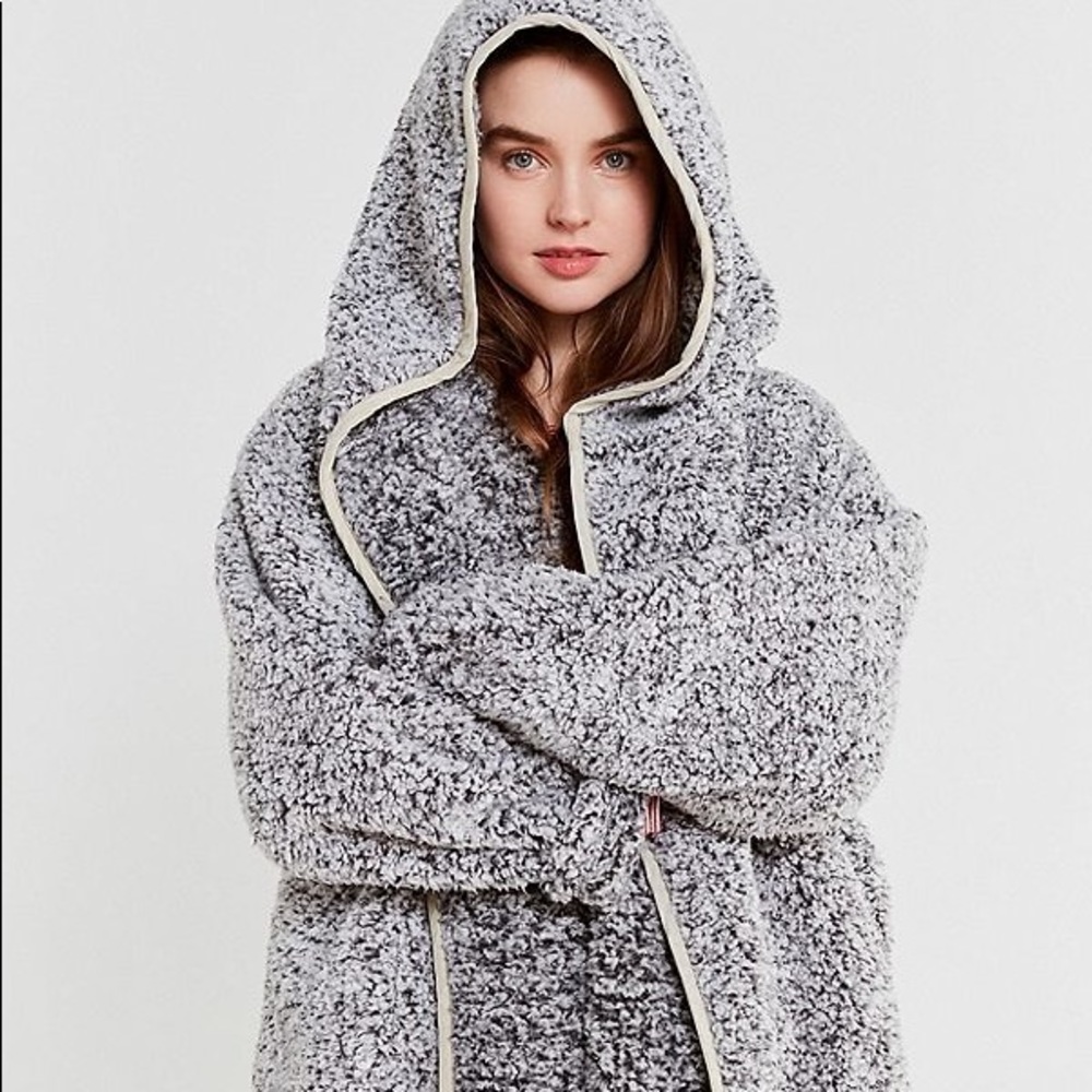 UO Shaila Oversized Fuzzy Jacket